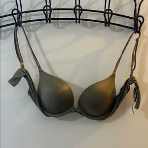 Olive Green Women's Bra Victoria Secret Super Push up